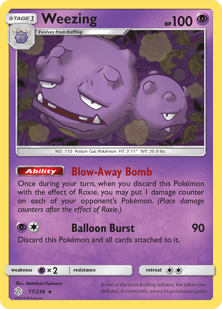 Weezing Cosmic Eclipse card