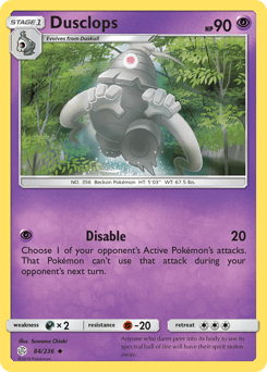Dusclops Cosmic Eclipse card