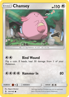 Chansey Guardians Rising card