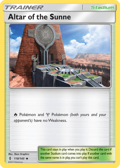 Altar of the Sunne Guardians Rising card