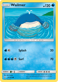 Wailmer Guardians Rising card