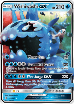 Wishiwashi-GX Guardians Rising card