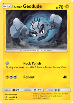 Alolan Geodude Guardians Rising card