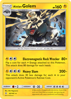 Alolan Golem Guardians Rising card