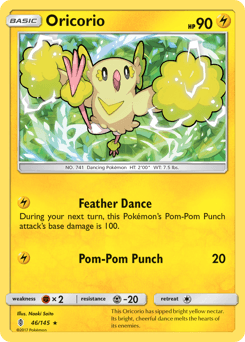 Oricorio Guardians Rising card