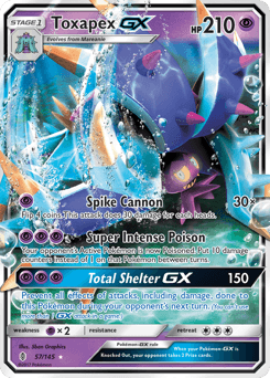 Toxapex-GX Guardians Rising card
