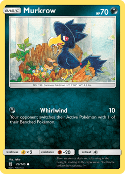 Murkrow Guardians Rising card