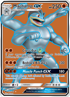Machamp-GX Burning Shadows card