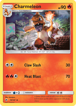Charmeleon Burning Shadows card