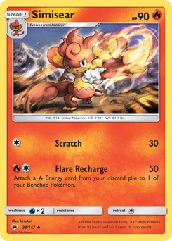 Simisear Burning Shadows card