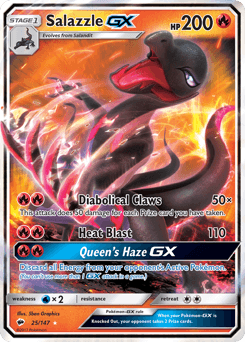 Salazzle-GX Burning Shadows card