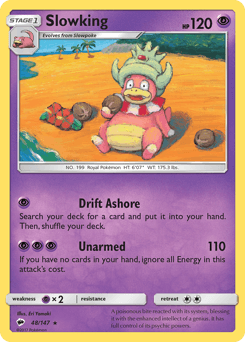 Slowking Burning Shadows card