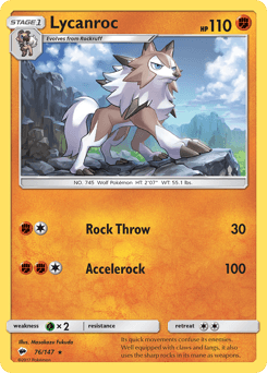 Lycanroc Burning Shadows card