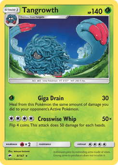 Tangrowth Burning Shadows card