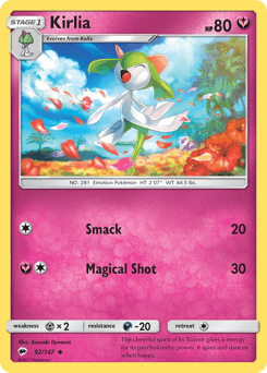 Kirlia Burning Shadows card