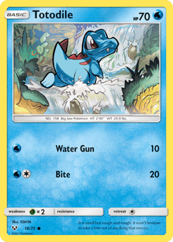 Totodile Shining Legends card