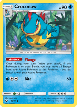 Croconaw Shining Legends card