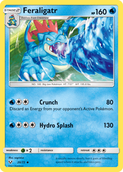 Feraligatr Shining Legends card