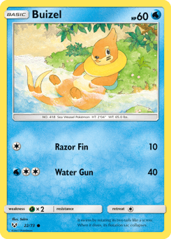 Buizel Shining Legends card