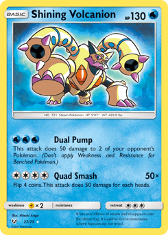 Shining Volcanion Shining Legends card