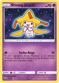 Shining Jirachi Shining Legends card