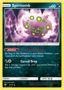 Spiritomb Shining Legends card