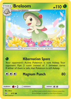 Breloom Shining Legends card