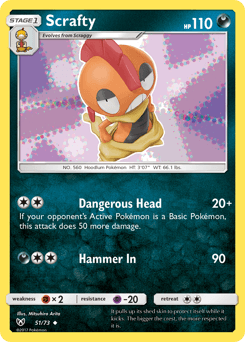 Scrafty Shining Legends card