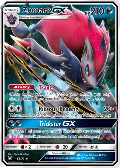 Zoroark-GX Shining Legends card