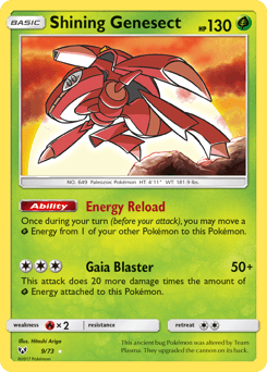 Shining Genesect Shining Legends card
