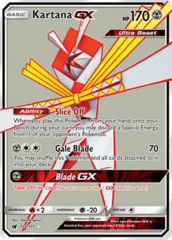 Kartana-GX Crimson Invasion card