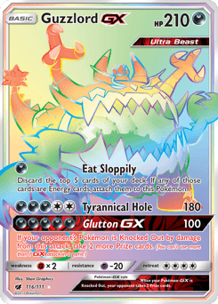 Guzzlord-GX Crimson Invasion card