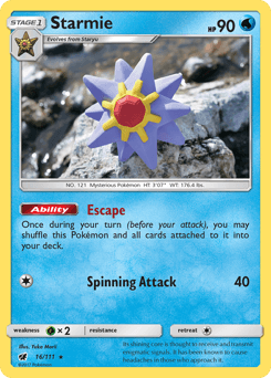 Starmie Crimson Invasion card