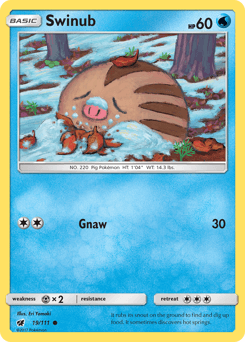 Swinub Crimson Invasion card