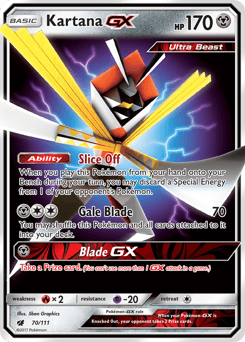 Kartana-GX Crimson Invasion card