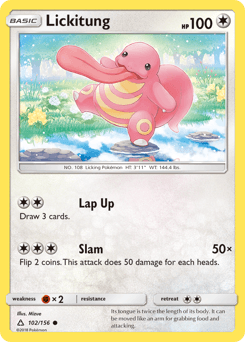 Lickitung Ultra Prism card