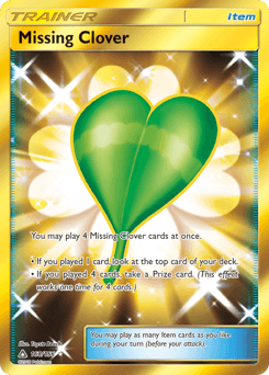 Missing Clover Ultra Prism card