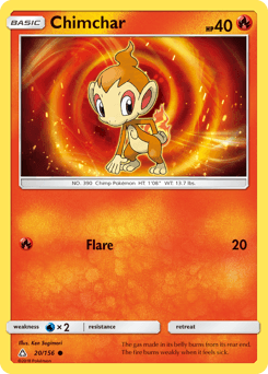 Chimchar Ultra Prism card