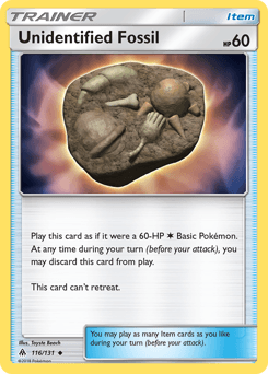Unidentified Fossil Forbidden Light card