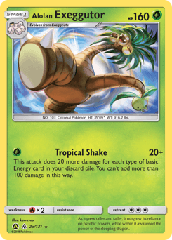 Alolan Exeggutor Forbidden Light card