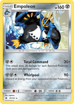 Empoleon Forbidden Light card