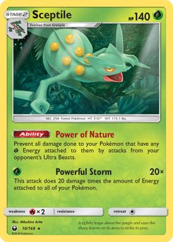 Sceptile Celestial Storm card