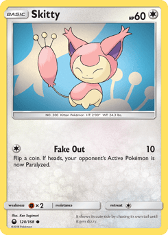 Skitty Celestial Storm card