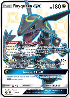 Rayquaza-GX Celestial Storm card