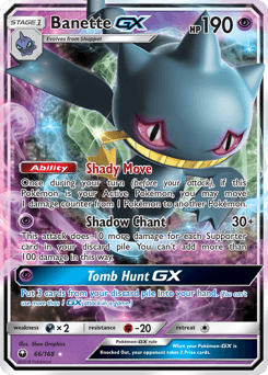 Banette-GX Celestial Storm card