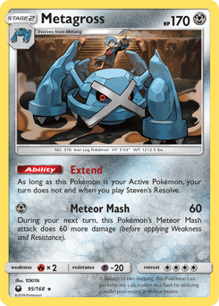 Metagross Celestial Storm card