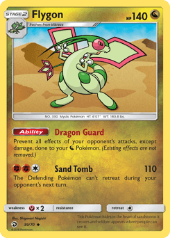 Flygon Dragon Majesty card