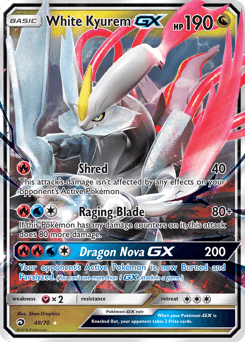 White Kyurem-GX Dragon Majesty card