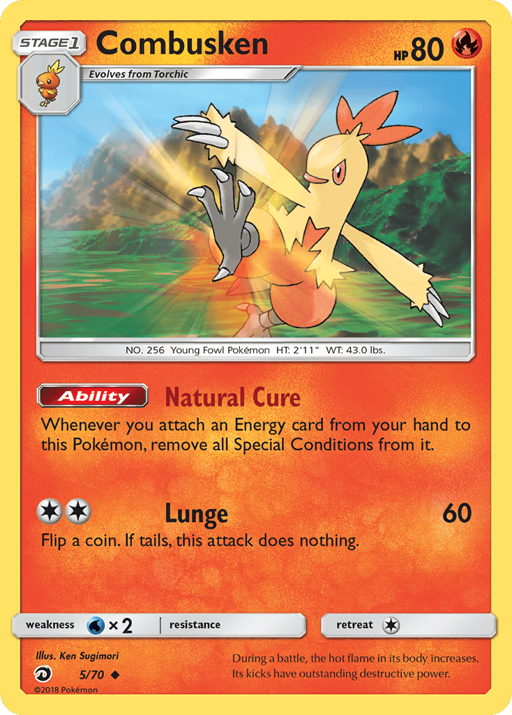 Combusken Dragon Majesty card