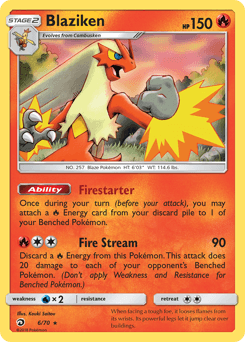 Blaziken Dragon Majesty card